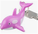 Z - Porte clés Baleine rose LED