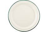 Deluxe Enamelware plate cream