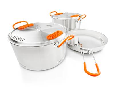 Glacier Base Camper Medium - Set de cuisson inox 3 personnes