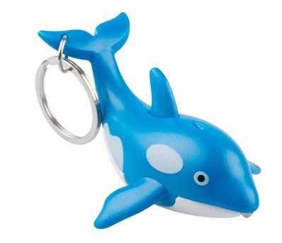 Z - Porte clés Baleine bleue LED