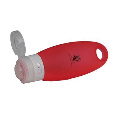 Bouteille en silicone 98 ml / Squeeze+Go - Rouge