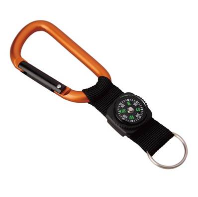 Mousqueton 8 mm lanyard, boussole