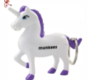 Porte clés Licorne Violet LED