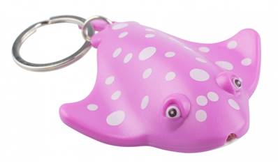Z - Porte clés Raie rose LED