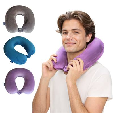 Coussin à mémoire de forme - Fermeture à bouton