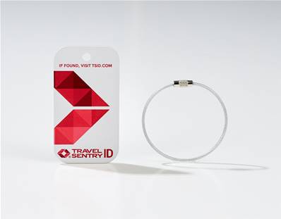 Etiquettes pour bagages TSID Rouge