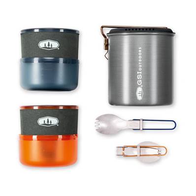 Halulite MicroDualist - Set de cuisson compact 2 personnes