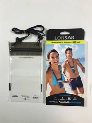 aLoksak set de 2 pièces + lanyard - 10 x 19.6 cm