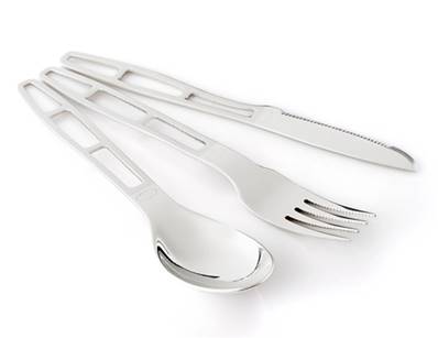Glacier Stainless 3 PC Cutlery - Ensemble de couverts 3 pièces en acier inoxydab
