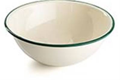 Deluxe Enamelware bowl cream