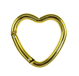Mousqueton Coeur - or