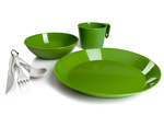 Cascadian 1 Person Table Set Green – Kit Vaisselle Complet 1 Personne Vert
