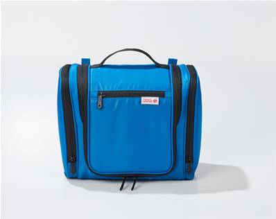 Trousse de toilette longs trajets Bleu
