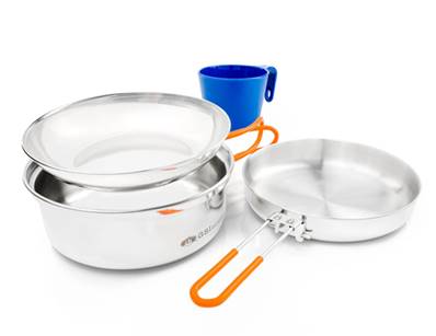 Glacier Stainless 1 Person Cookset – Set de cuisson inox 1 personne