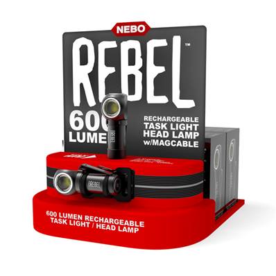 Rebel 600RC - Lampe frontale rechargeable